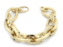  Bracciale Maglie Ovali In Oro Giallo 18Kt