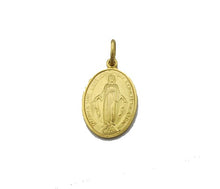  Medaglia Madonna Miracolosa in oro giallo da gr 4.10 IS009G