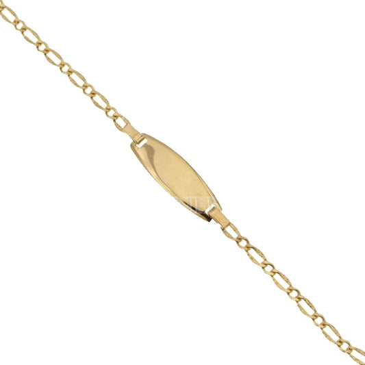 bracciale bambino oro con targa 14 cm 1.60 gr